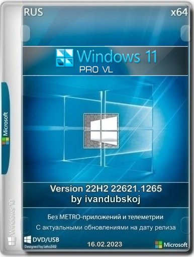 Windows 11 Pro VL Lite  22H2  ivandubskoj