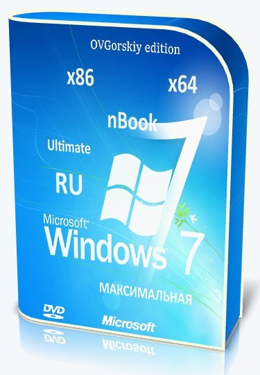 Microsoft Windows 7 Ultimate Ru x86/x64 nBook IE11 by OVGorskiy